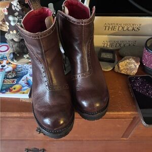 Bed Stu Brown Ankle Boots